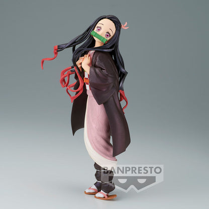 Figura de Nezuko Kamado de Demon Slayer con kimono rosa - 2