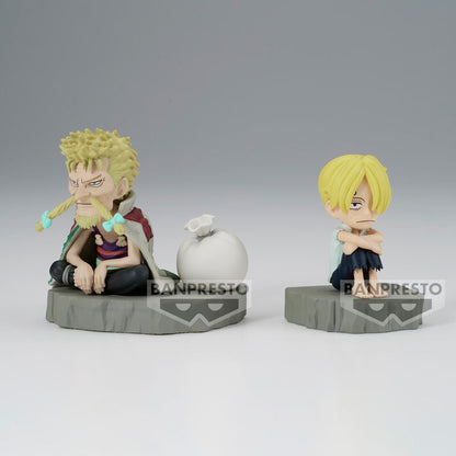 Figura Sanji y Zeff de One Piece World Collectable Stories - 2
