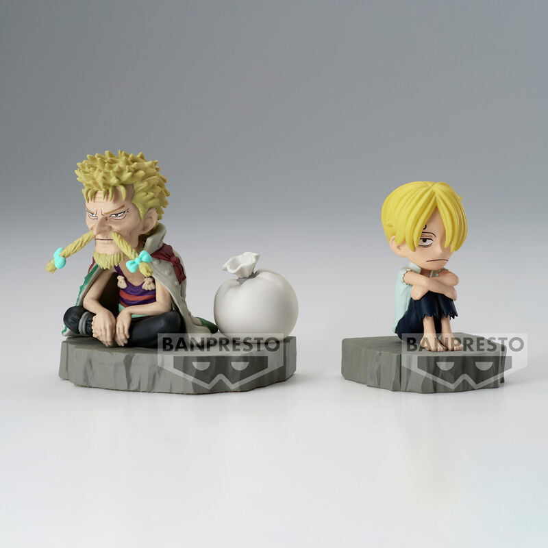 Figura Sanji y Zeff de One Piece World Collectable Stories - 3
