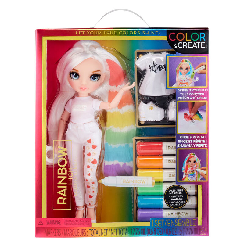 Muñeca Rainbow High Blue Eyes con pinturas y accesorios - 2