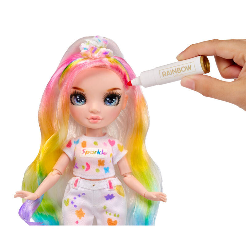 Muñeca Rainbow High Blue Eyes con pinturas y accesorios - 3