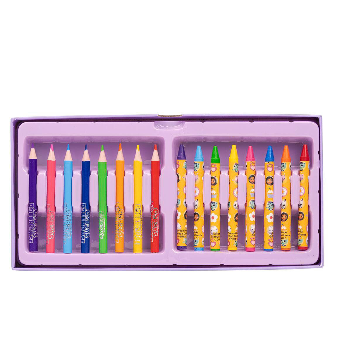 Maletín de papelería coloreable de Gabby's Dollhouse con bandejas y materiales de dibujo - 3