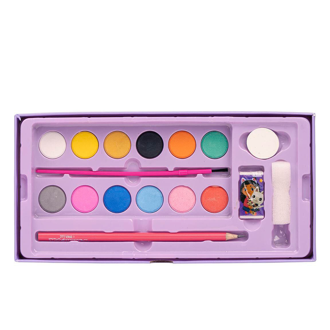Maletín de papelería coloreable de Gabby's Dollhouse con bandejas y materiales de dibujo - 5