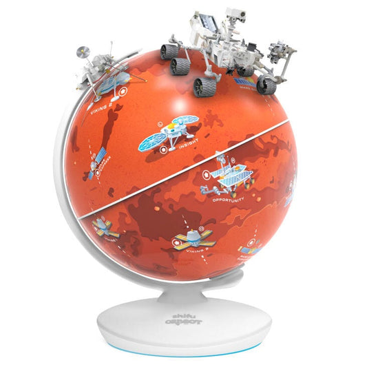 Globo interactivo de Marte PLAYSHIFU con rovers y misiones espaciales