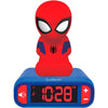 Despertador 3D digital de Spider-Man Marvel en rojo y azul