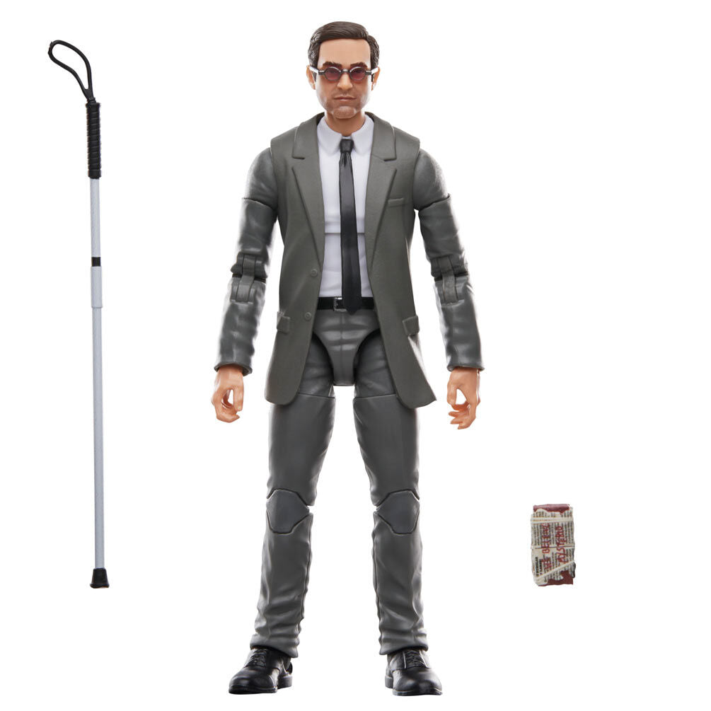 Figura articulada de Matt Murdock con traje gris, gafas y bastón - 2