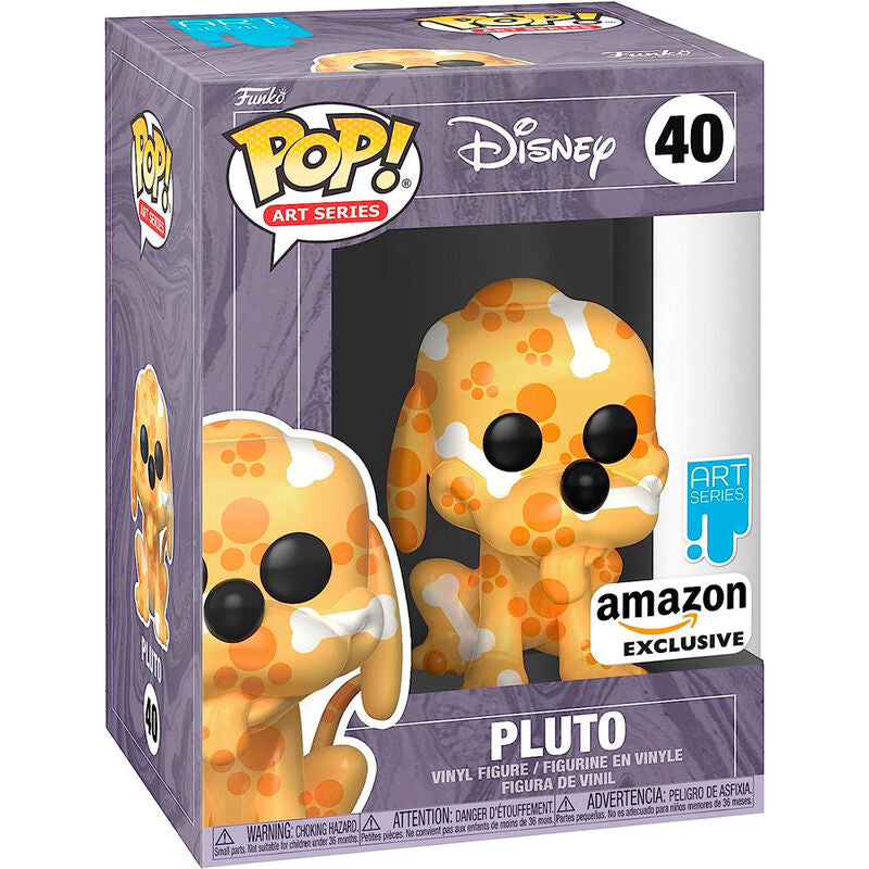 Figura Funko POP! Disney de Pluto Art Series en caja protectora