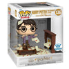 Figura Funko POP! Deluxe de Harry Potter con cartas de Hogwarts en caja con ventana