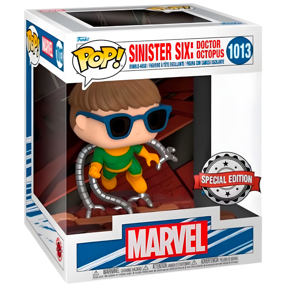 Figura Funko POP Deluxe de Doctor Octopus con tentáculos mecánicos y base rocosa - 2