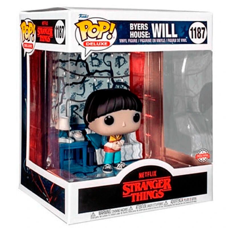 Figura Funko POP Deluxe de Will Byers de Stranger Things en caja con ventana