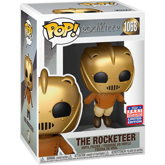 Figura Funko POP! exclusiva de The Rocketeer con casco dorado - 2