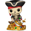 Figura Funko POP Deluxe Treasure Skeleton de Piratas del Caribe sobre un tesoro