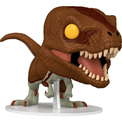 Figura Funko POP! Atrociraptor Panthera de Jurassic World 3 con mandíbula abierta