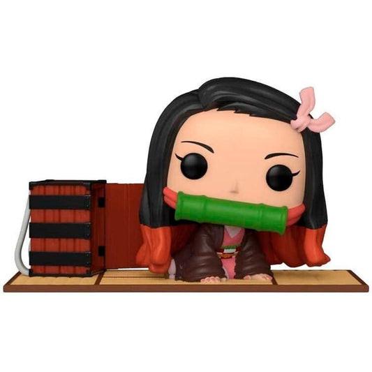 Figura Funko POP Deluxe Mini Exclusive de Nezuko con base escénica