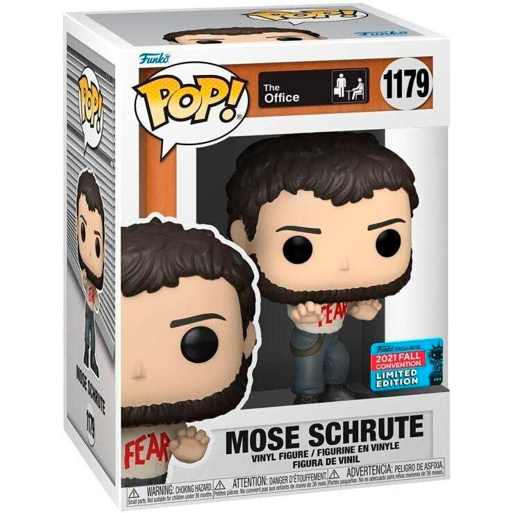 Figura Funko POP! de Mose Schrute de The Office en caja con ventana