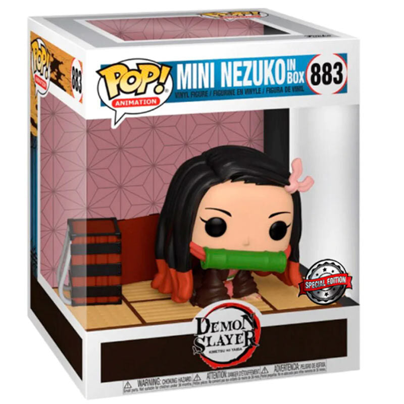 Figura Funko POP Deluxe Mini Exclusive de Nezuko con base escénica - 2
