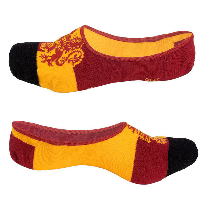 Set de 3 calcetines Harry Potter de corte bajo en gris, rojo, amarillo y negro - 3