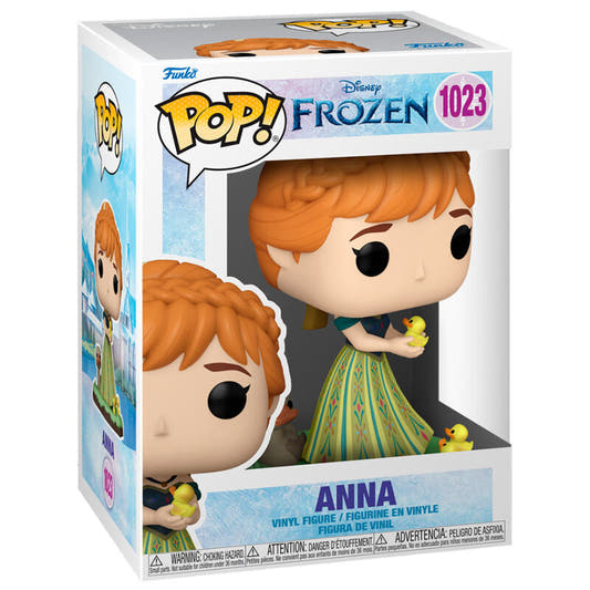 Figura Funko POP! de Anna de Disney Frozen con vestido verde y patitos amarillos