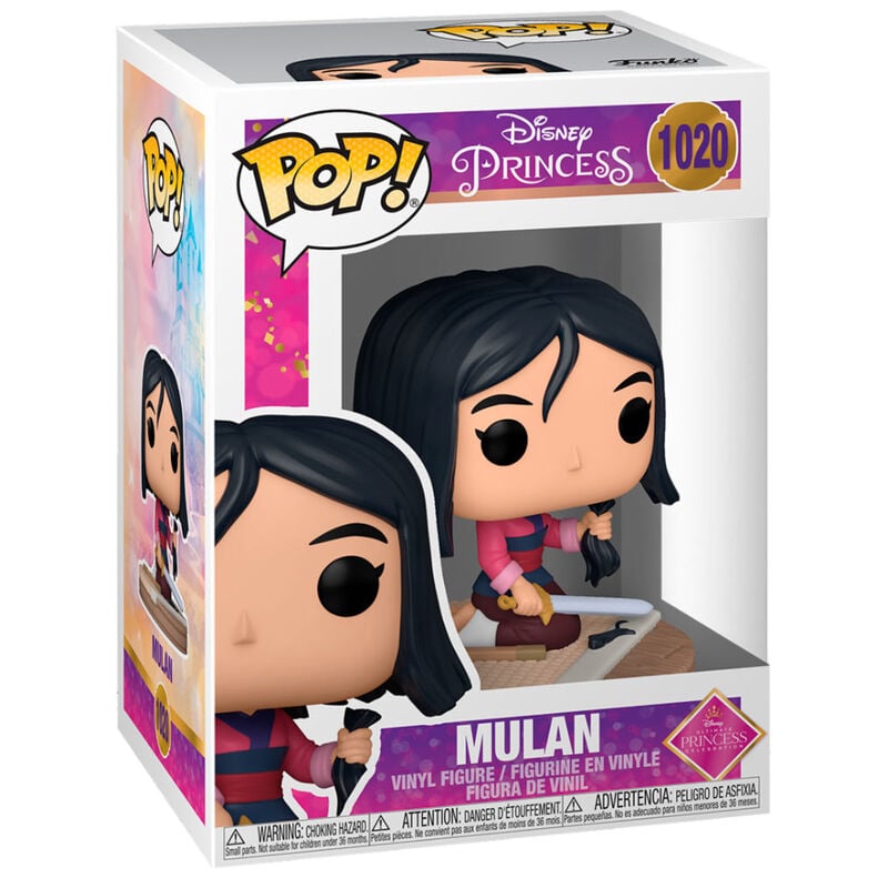 Figura Funko POP! de Mulan con espada y base escénica - 2