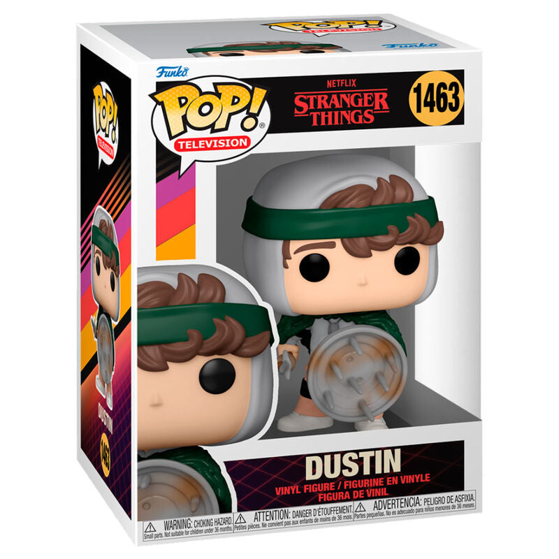 Figura Funko POP de Dustin de Stranger Things con escudo y espada - 2
