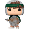 Figura Funko POP de Dustin de Stranger Things con escudo y espada