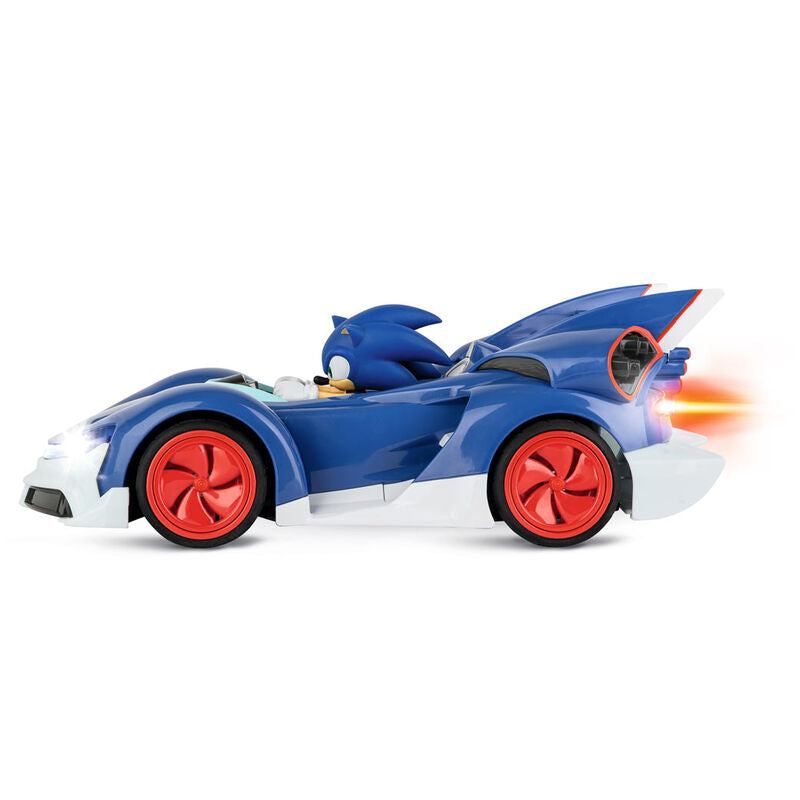 Coche RC azul de Sonic The Hedgehog con mando Carrera - 4