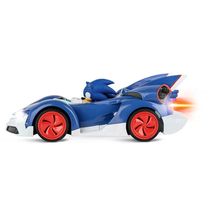 Coche RC azul de Sonic The Hedgehog con mando Carrera - 4