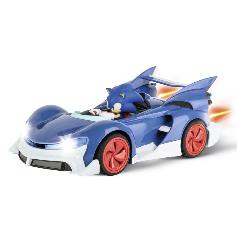 Coche RC azul de Sonic The Hedgehog con mando Carrera - 3