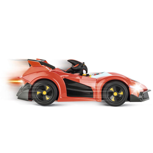 Coche teledirigido CARRERA Team Dark Shadow de Sonic en rojo y negro - 6