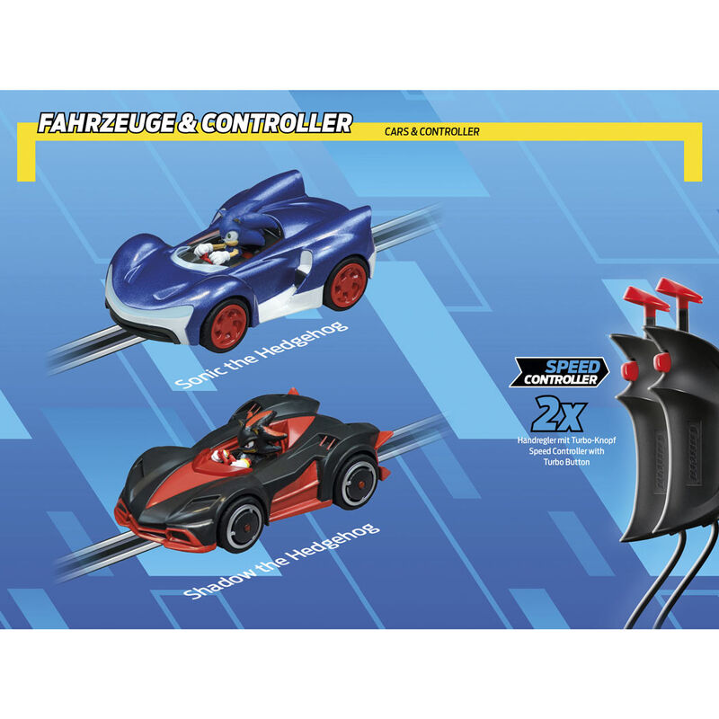Circuito Carrera GO!!! de Sonic y Shadow con dos coches - 3
