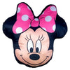 Cojín 3D de Minnie Disney con lazo rosa de lunares