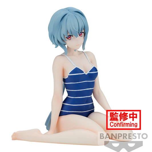 Figura Banpresto de Vivi de Synduality Noir con bañador azul a rayas - 2