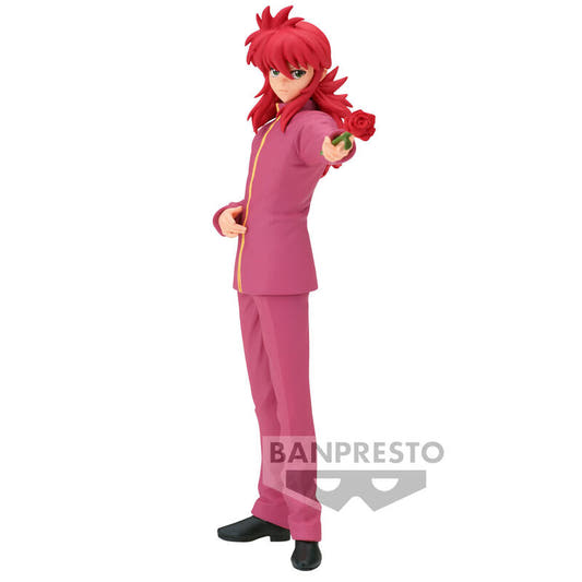 Figura DXF de Kurama de Yu Yu Hakusho con traje rosa y una rosa