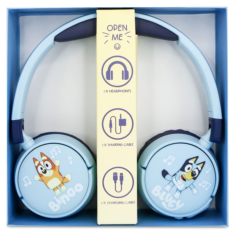 Auriculares infantiles Bluey azules con diadema ajustable - 5