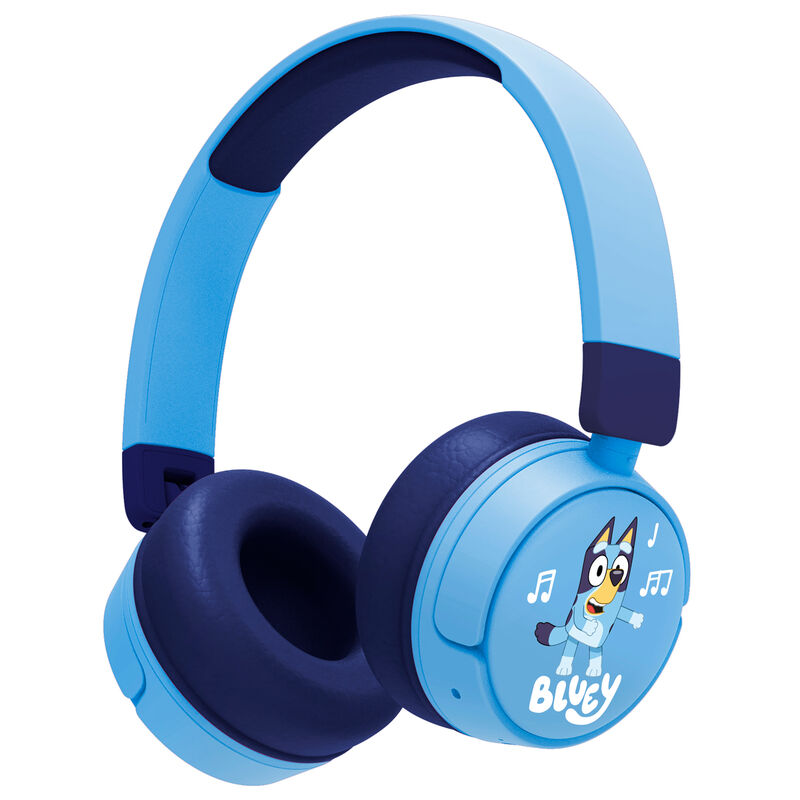 Auriculares infantiles Bluey azules con diadema ajustable