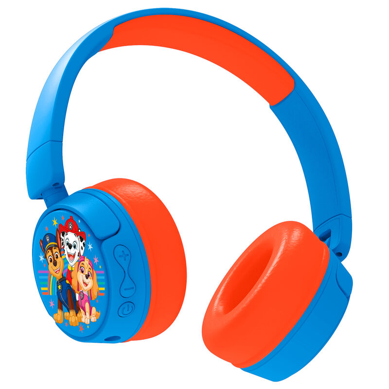 Auriculares infantiles Paw Patrol azules y rojos - 2
