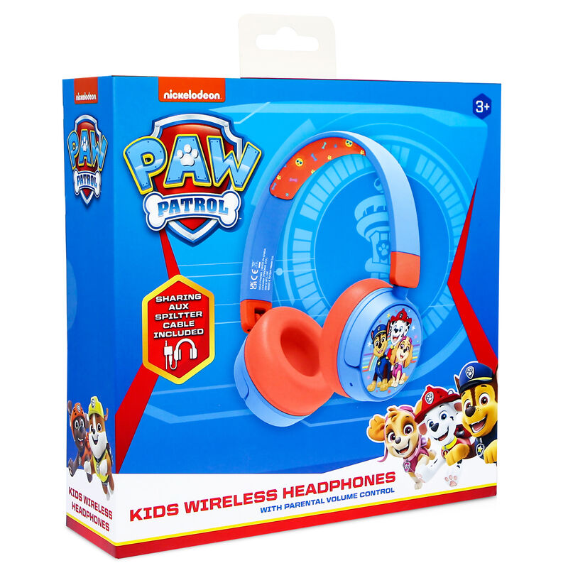 Auriculares infantiles Paw Patrol azules y rojos - 9