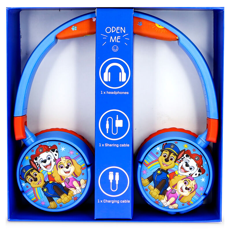 Auriculares infantiles Paw Patrol azules y rojos - 12