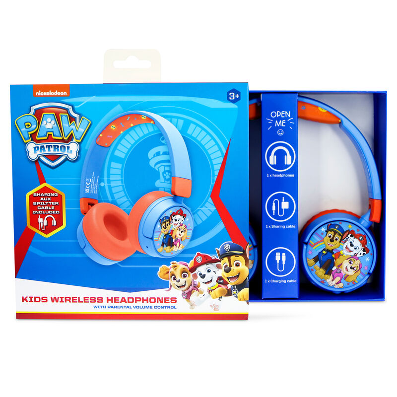 Auriculares infantiles Paw Patrol azules y rojos - 13