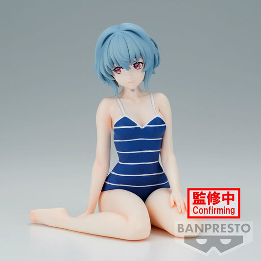 Figura Banpresto de Vivi de Synduality Noir con bañador azul a rayas - 3