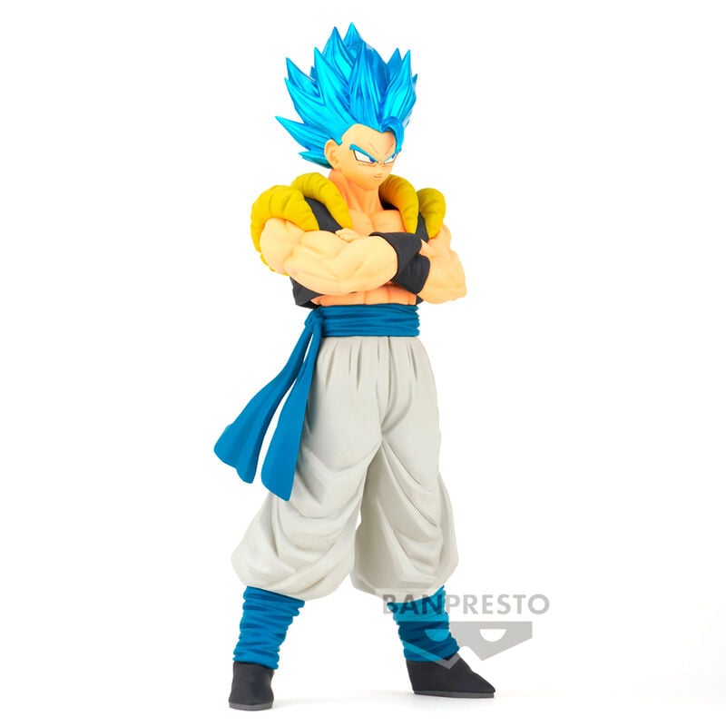 Figura de Gogeta de Dragon Ball Super con cabello azul y brazos cruzados - 2