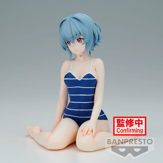 Figura Banpresto de Vivi de Synduality Noir con bañador azul a rayas - 4