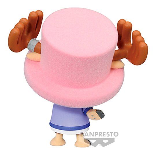 Figura de Tony Chopper Fluffy Puffy de One Piece con sombrero rosa - 3
