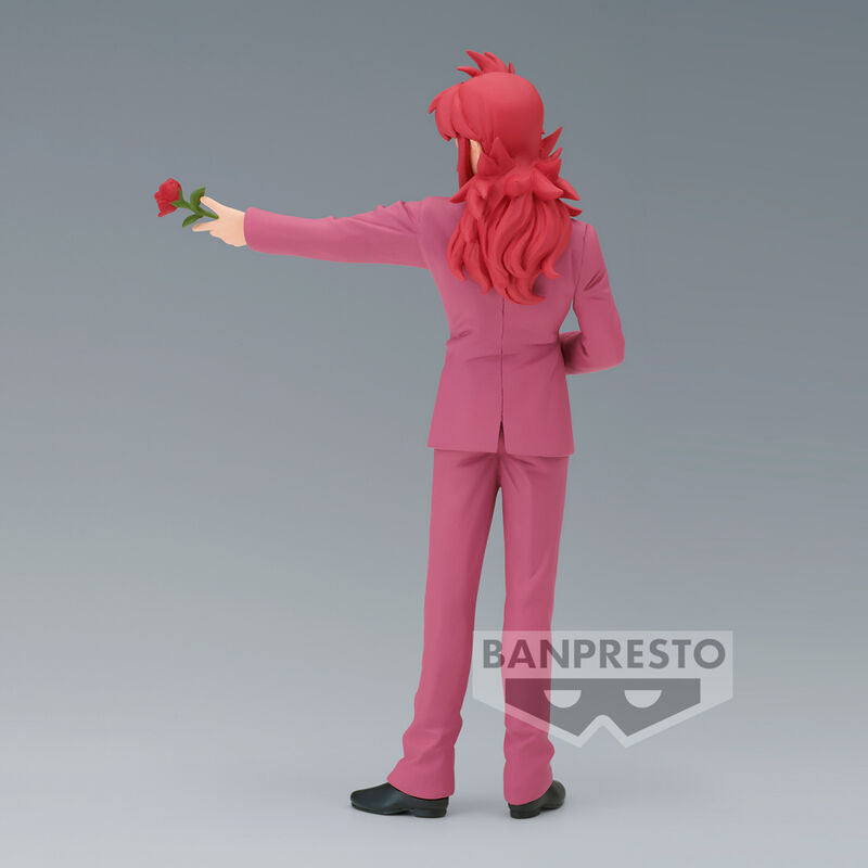 Figura DXF de Kurama de Yu Yu Hakusho con traje rosa y una rosa - 4