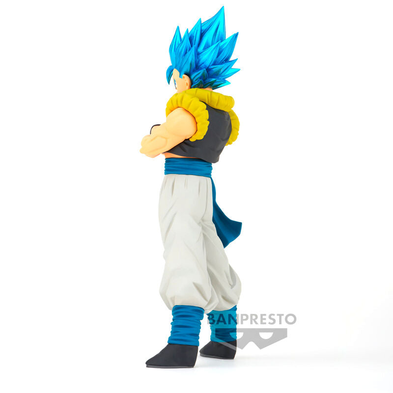 Figura de Gogeta de Dragon Ball Super con cabello azul y brazos cruzados - 4