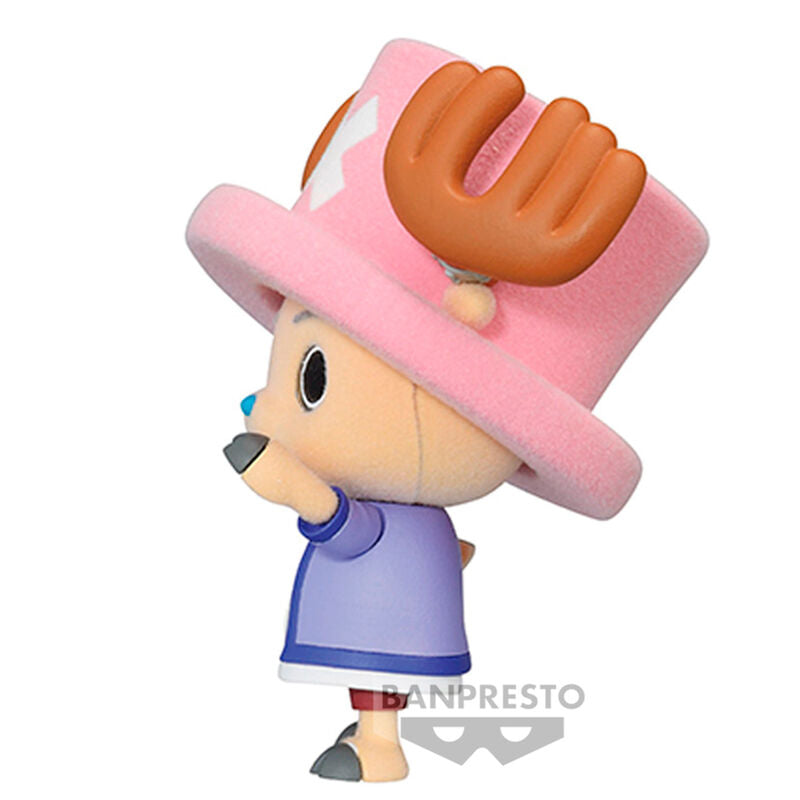 Figura de Tony Chopper Fluffy Puffy de One Piece con sombrero rosa - 4