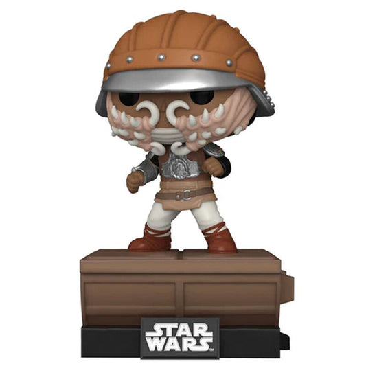 Figura Funko POP Deluxe de Lando Calrissian con casco y base Star Wars