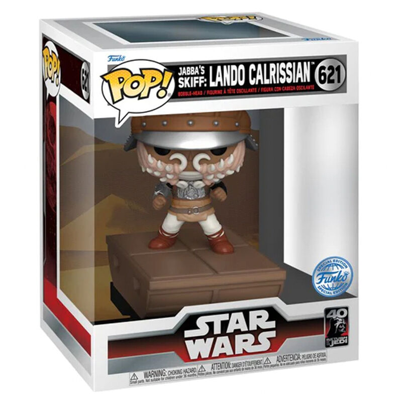 Figura Funko POP Deluxe de Lando Calrissian con casco y base Star Wars - 2