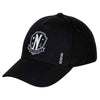 Gorra infantil negra de Miércoles Wednesday con diseño frontal blanco