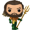 Figura Funko POP! de Aquaman con armadura y tridente dorado